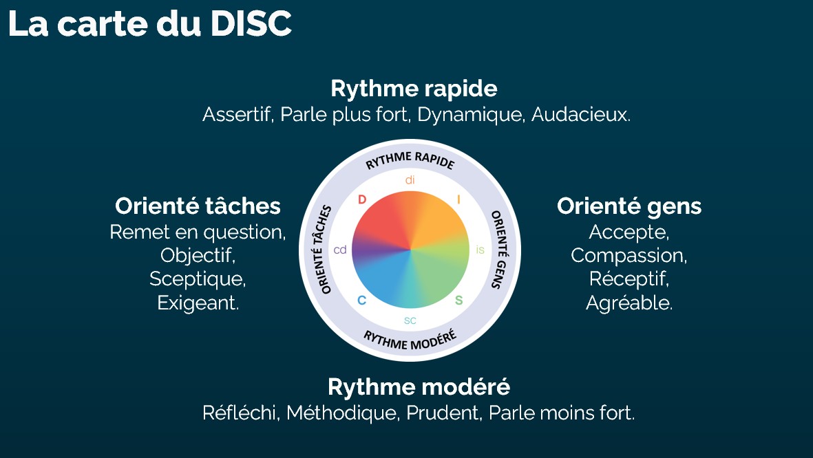 Aperçu des styles DISC Flow® — les 4 profils comportementaux